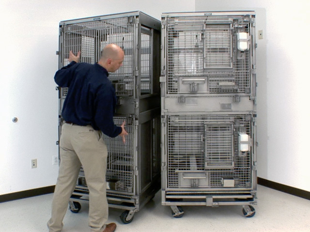 moving a Modular Primate Cage Unit