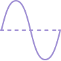 sinusoidal wave graph icon