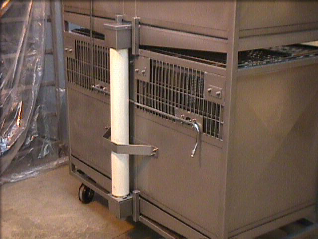 Primate Enrichment Unit rear view - partial mesh