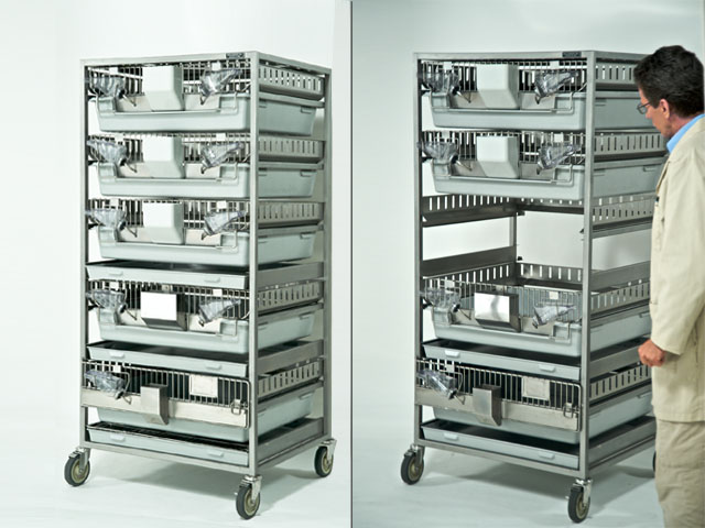 Modular Guinea Pig Unit with one cage out
