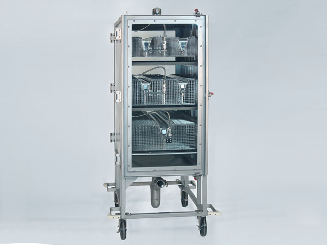 closed inhalation exposure chamber - front view