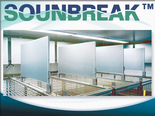 a row of SounBreak panels