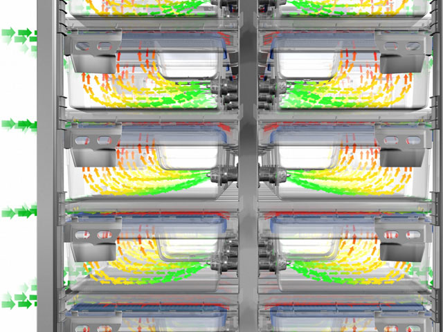 RAIR ISO IVC System airflow - side view